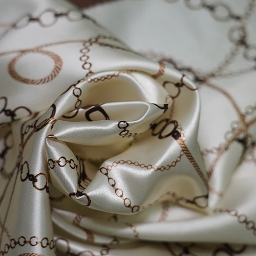 Light colored printed fabric