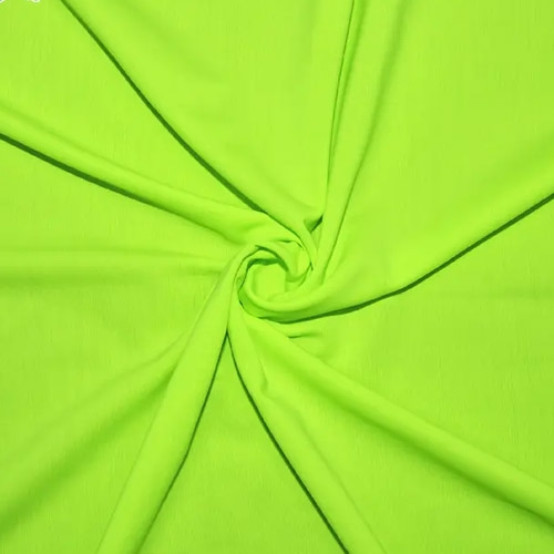 Polyester four sided elastic (fluorescent yellow) workwear fabric